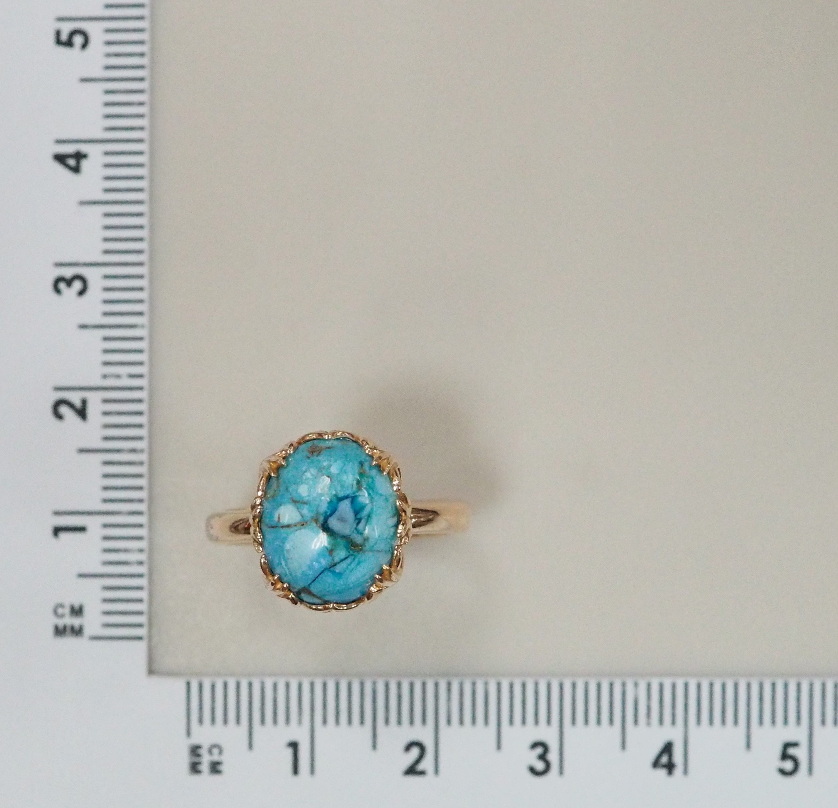 Серебряное кольцо с бирюзой
